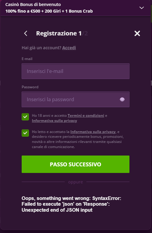 Malina Casino IT Register