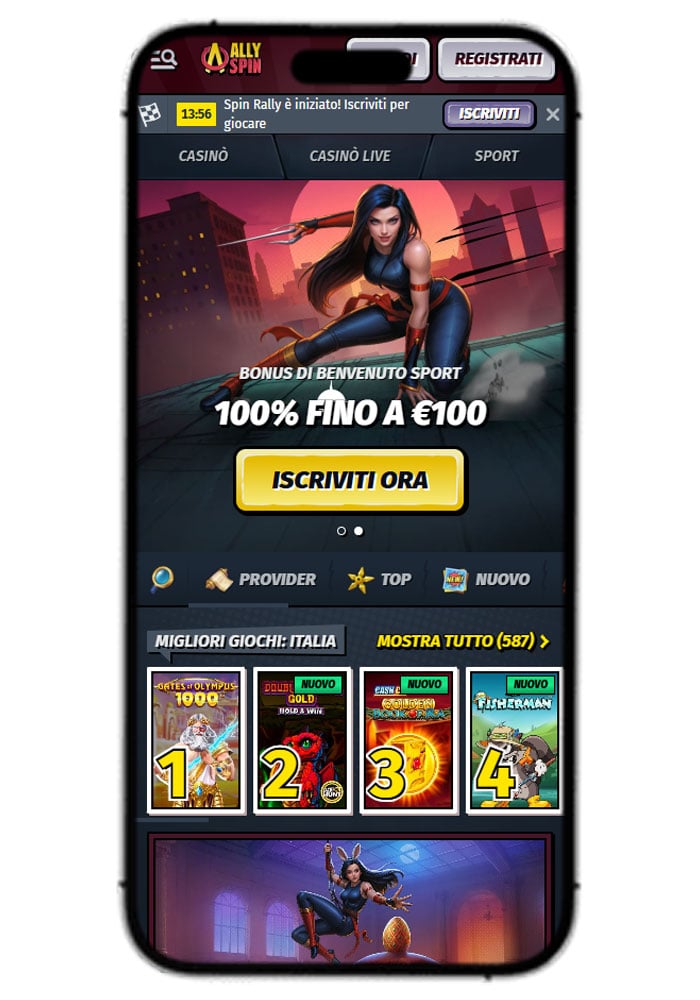 AllySpin Casino Mobile