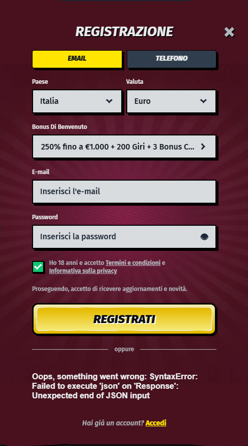 AllySpin Casino Register