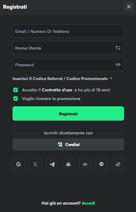 BC.Game Casino Register