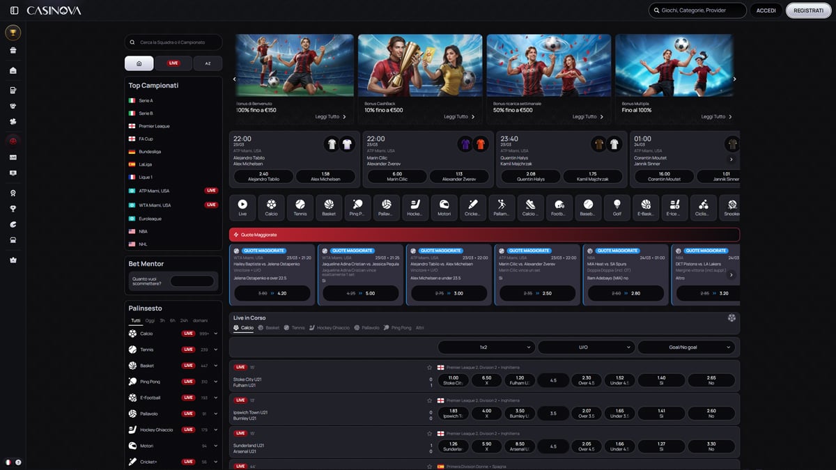 Casinova Casino Sports-Betting