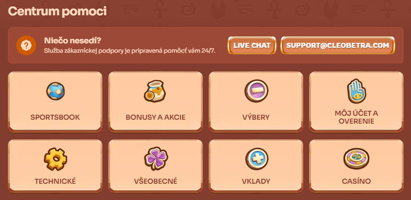 Cleobetra Casino Help Centre