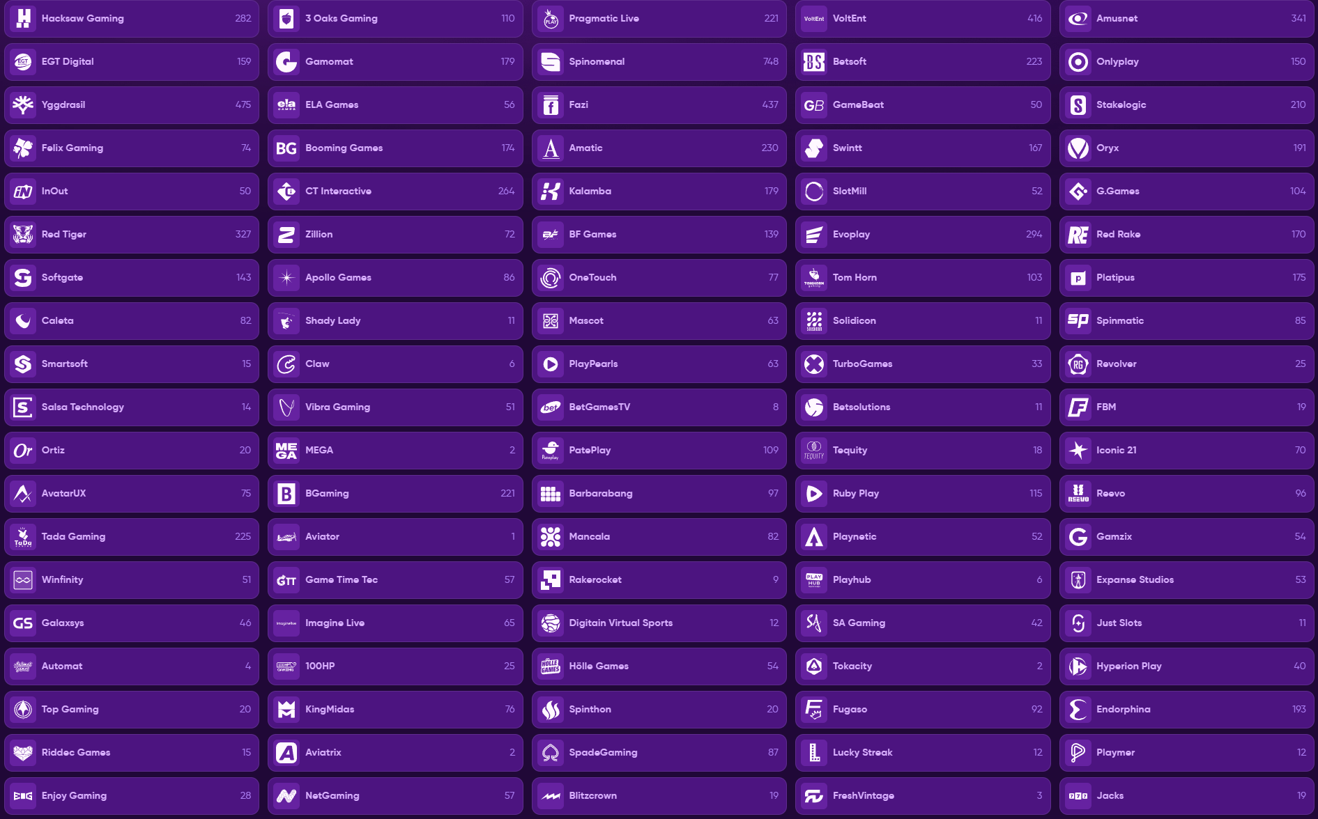 Kingmaker Casino IT Providers