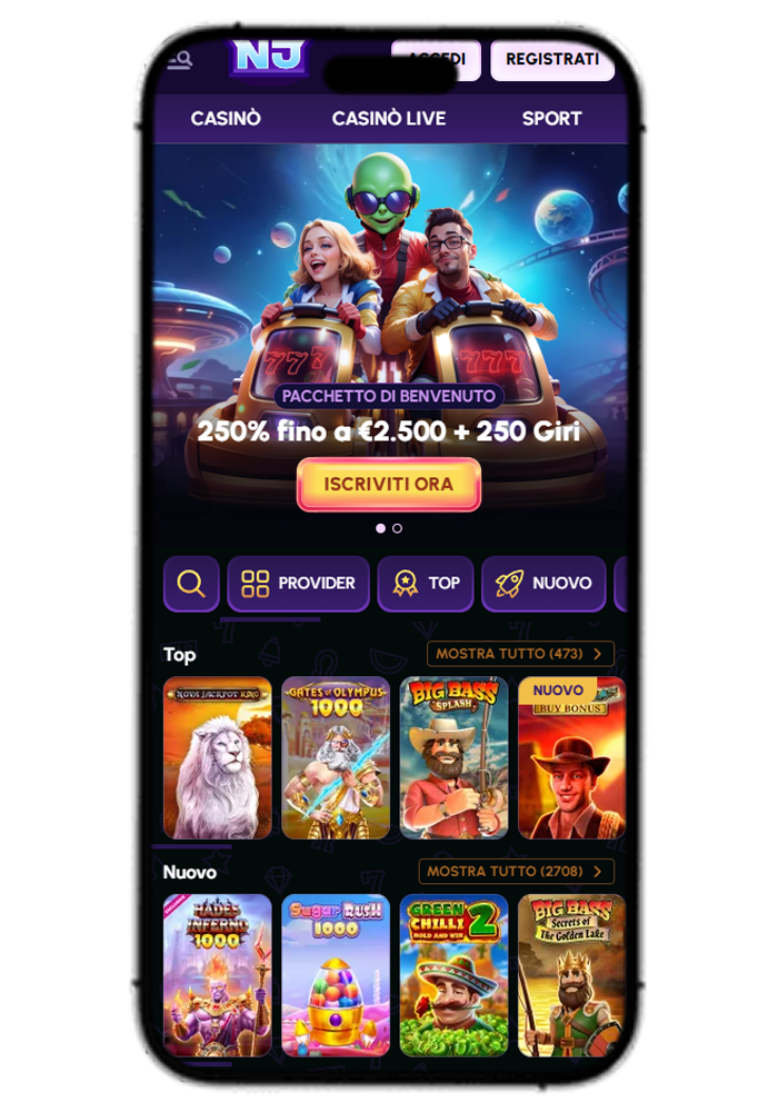 NovaJackpot Casino IT Mobile