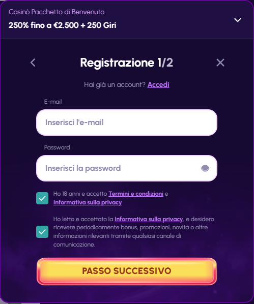 NovaJackpot Casino IT Register