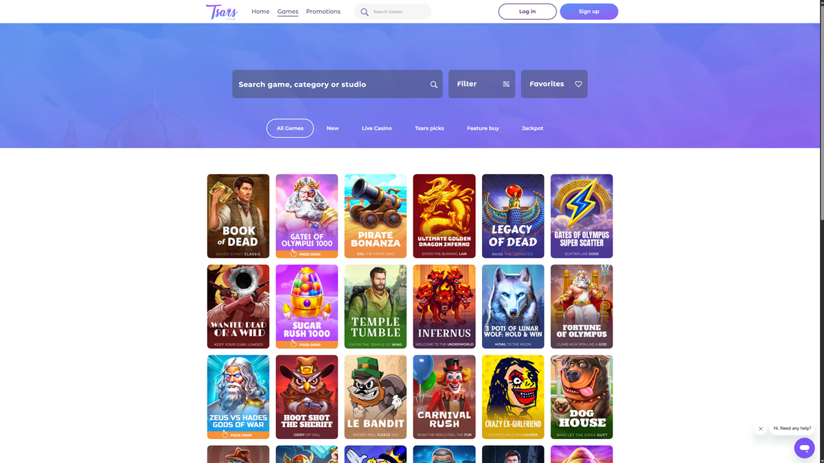 Slot di Tsars Casino