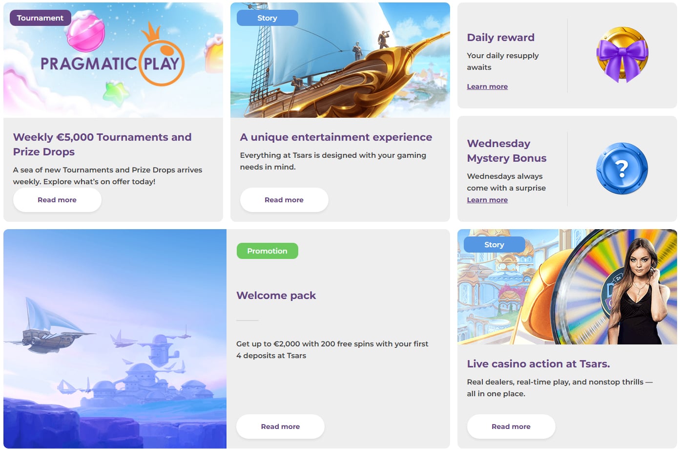 Promozioni Tsars Casino