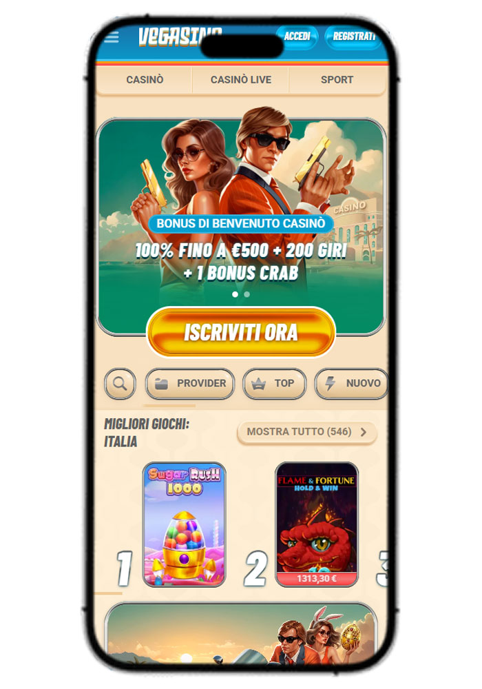 Vegasino Casino Mobile