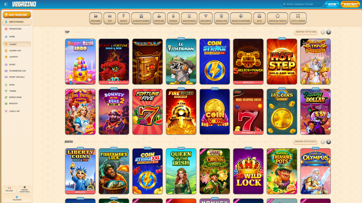 Vegasino Casino Slots