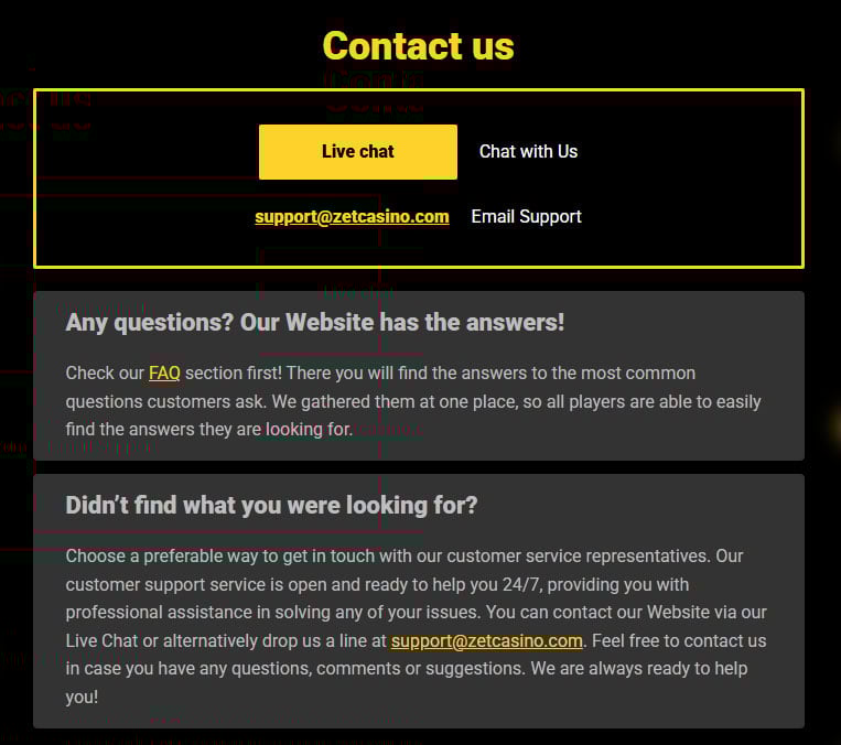 Zet-Casino-Customer-Service