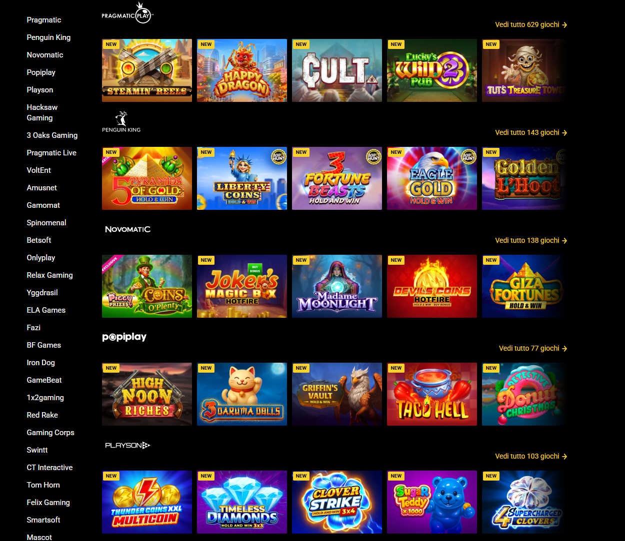 Zet Casino IT Providers
