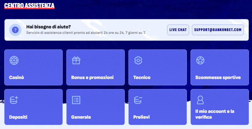 Bankonbet CasinoHelp-Centre