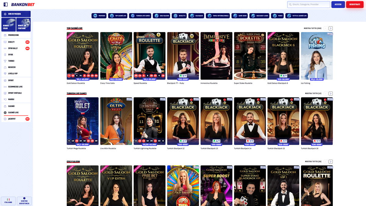 Bankonbet CasinoLive-Casino