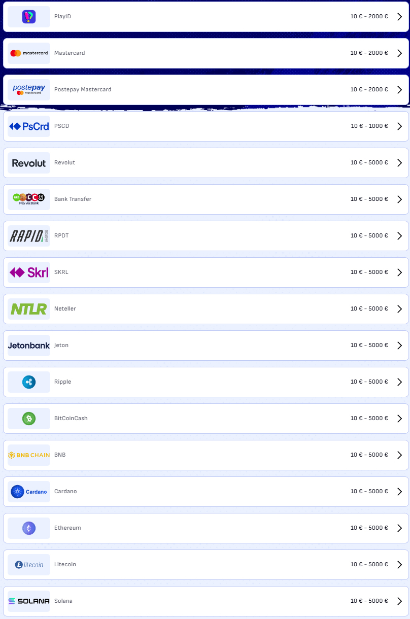 Bankonbet CasinoPayment