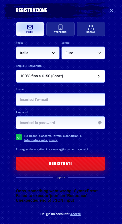 Bankonbet CasinoRegister