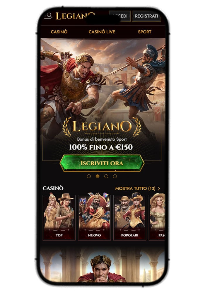 Legiano Casino Mobile