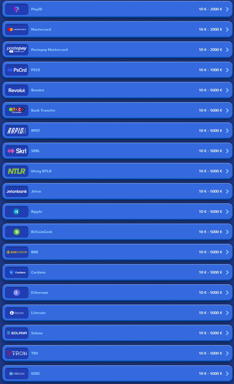 Pistolo Casino Payments