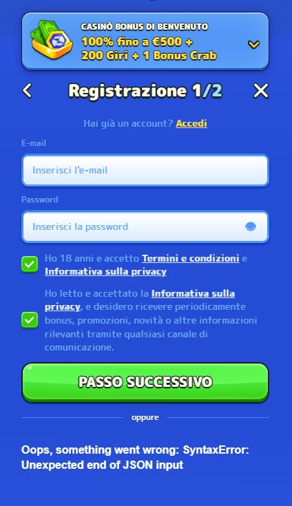 Pistolo Casino Registration