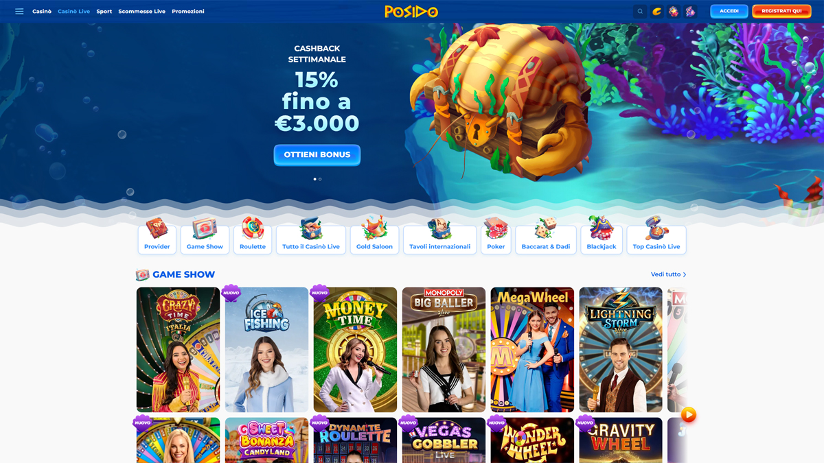 Posido Casino Live-Casino