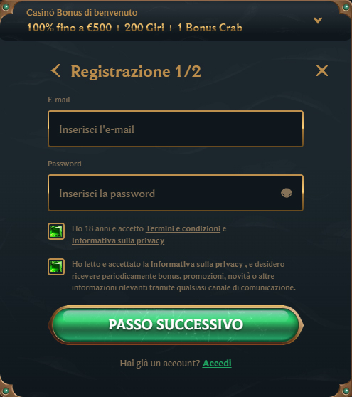 Talismania Casino Registration