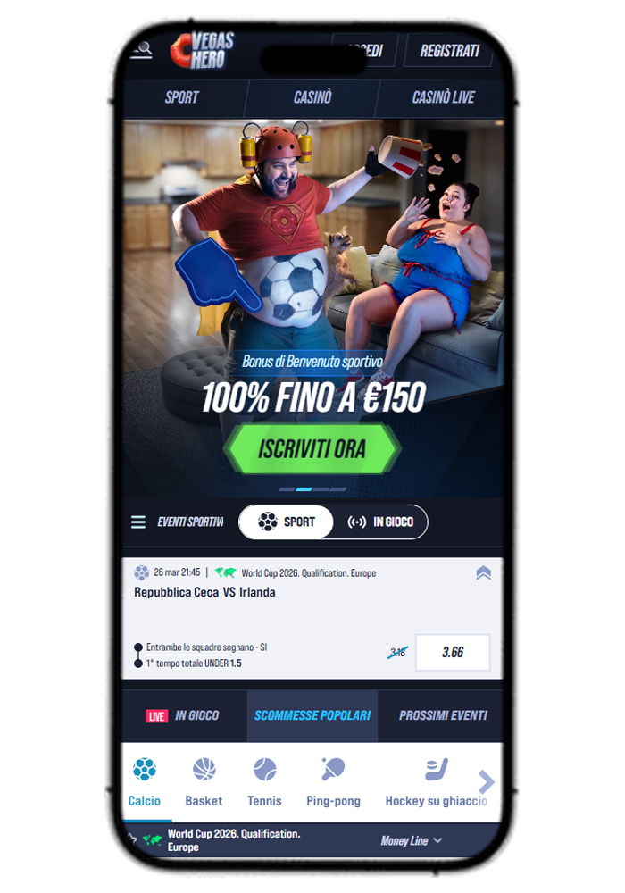 VegasHero Casino IT Mobile