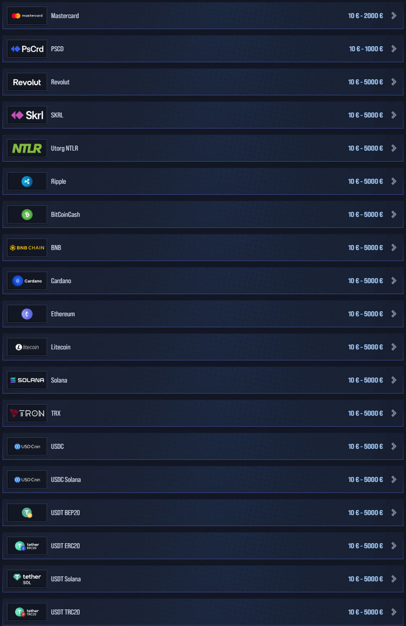 VegasHero Casino IT Payment