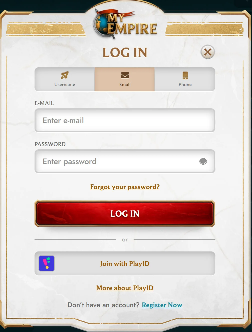 MyEmpire-LogIn