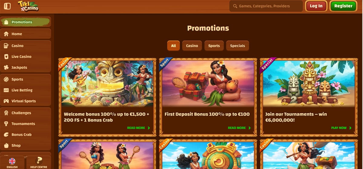 Promozioni Casino Tiki