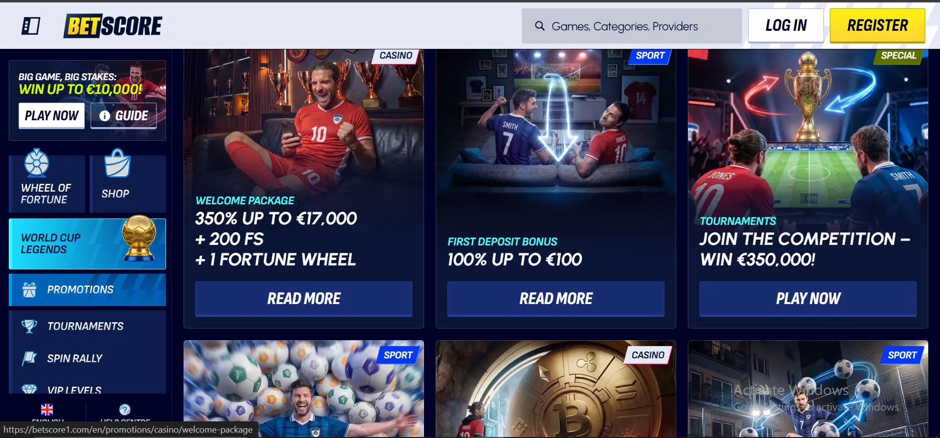 promozioni casino betscores