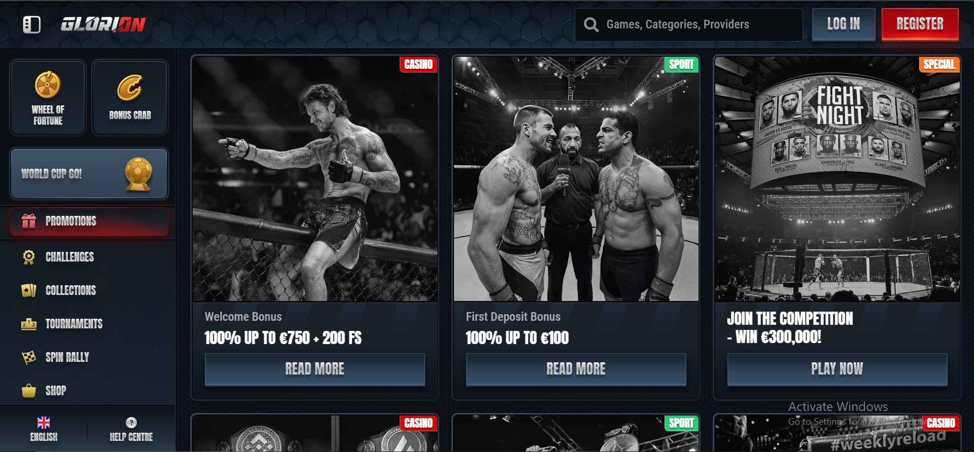 promozioni glorion casino