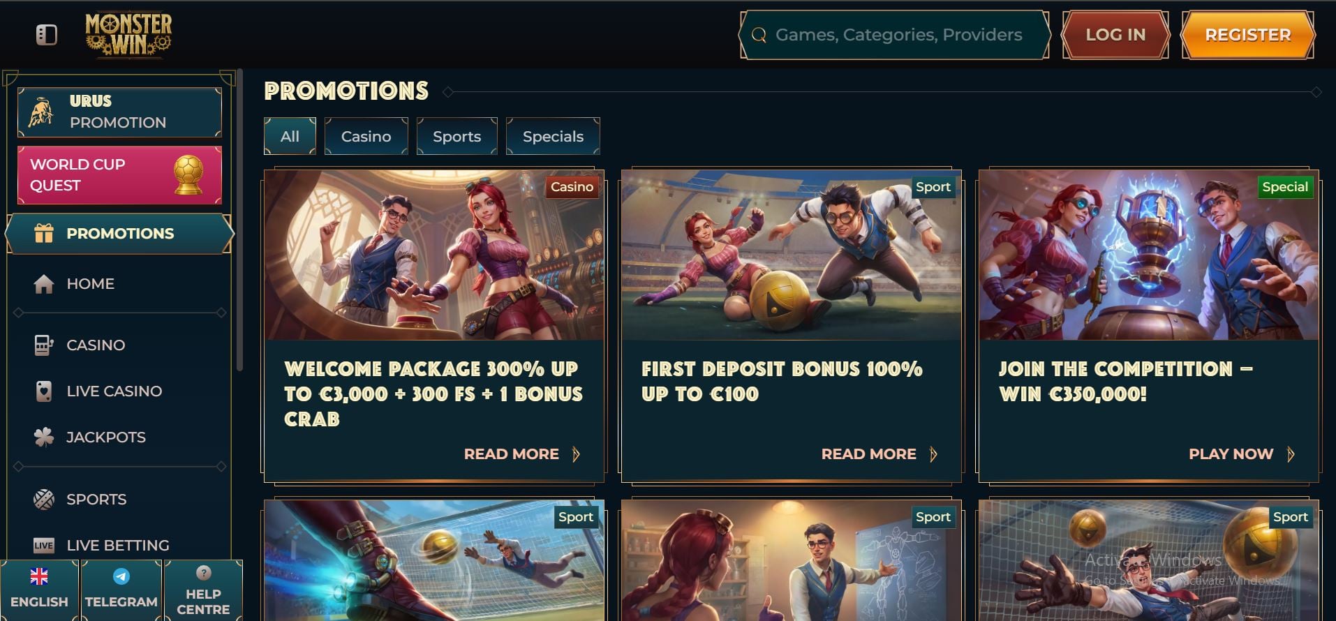 monsterwin casino promotions