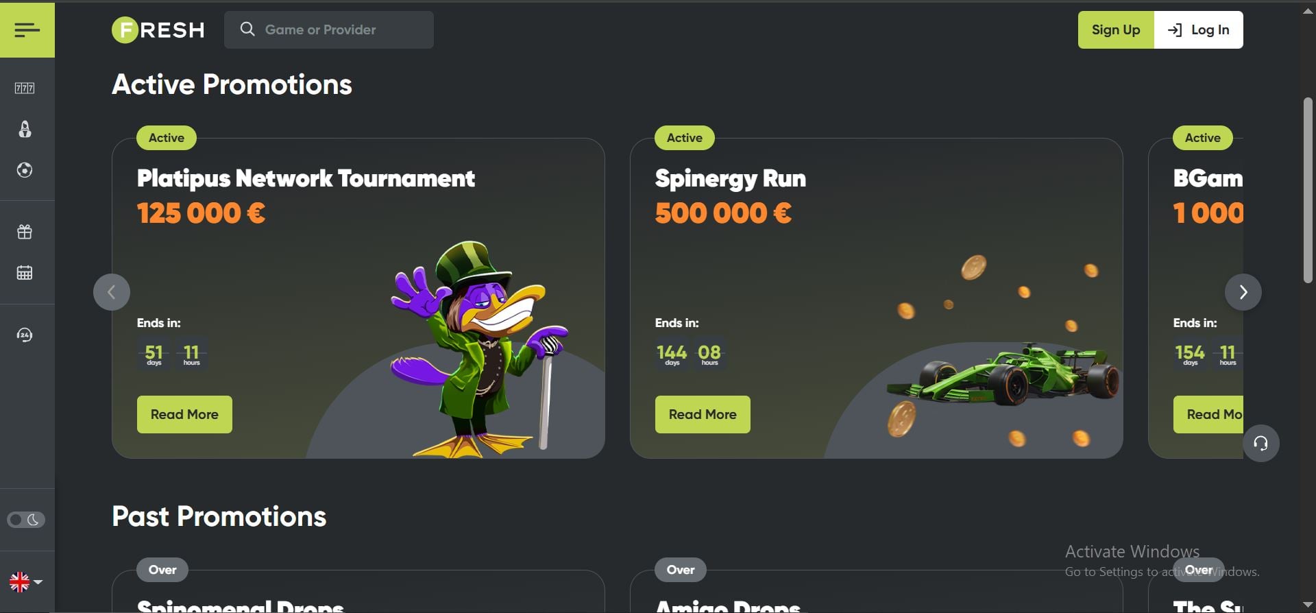 fresh casino promotions