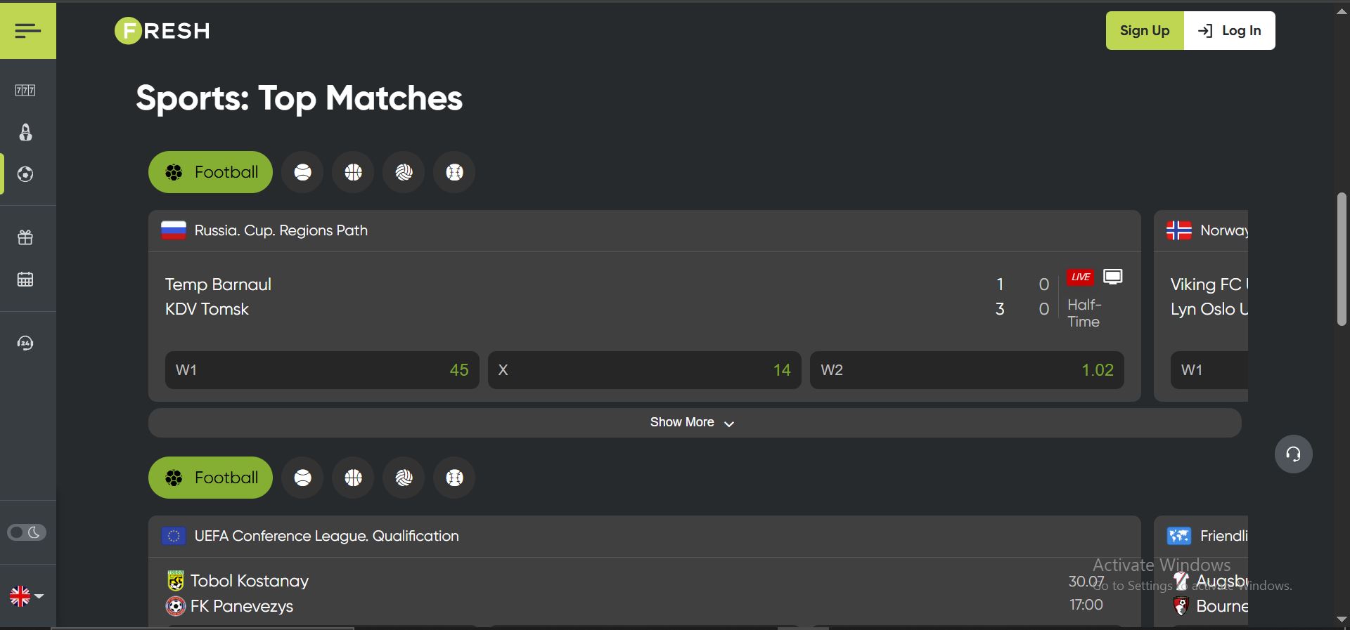 fresh casino sports betting