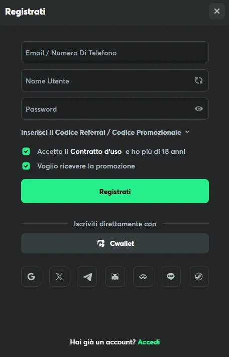BC.Game Casino Register