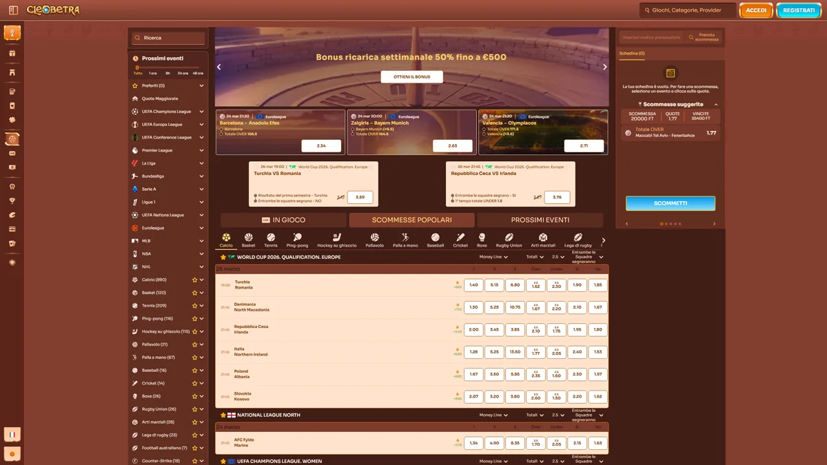 Cleobetra Casino IT Sports-Betting