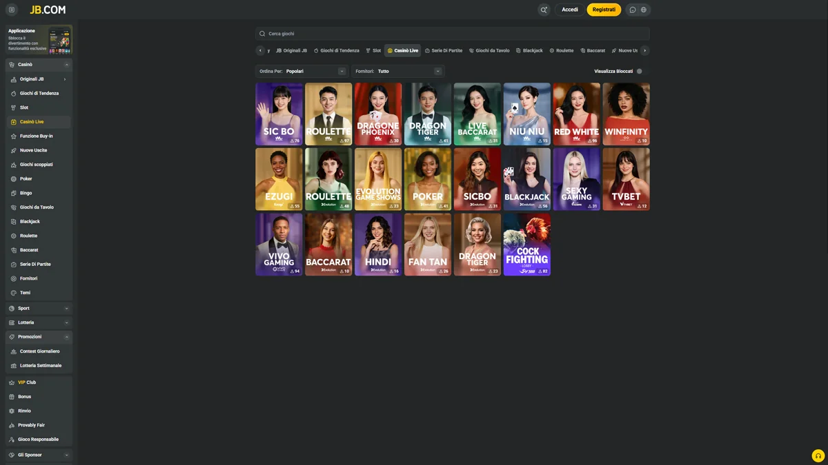 JB Casino Live-Casino