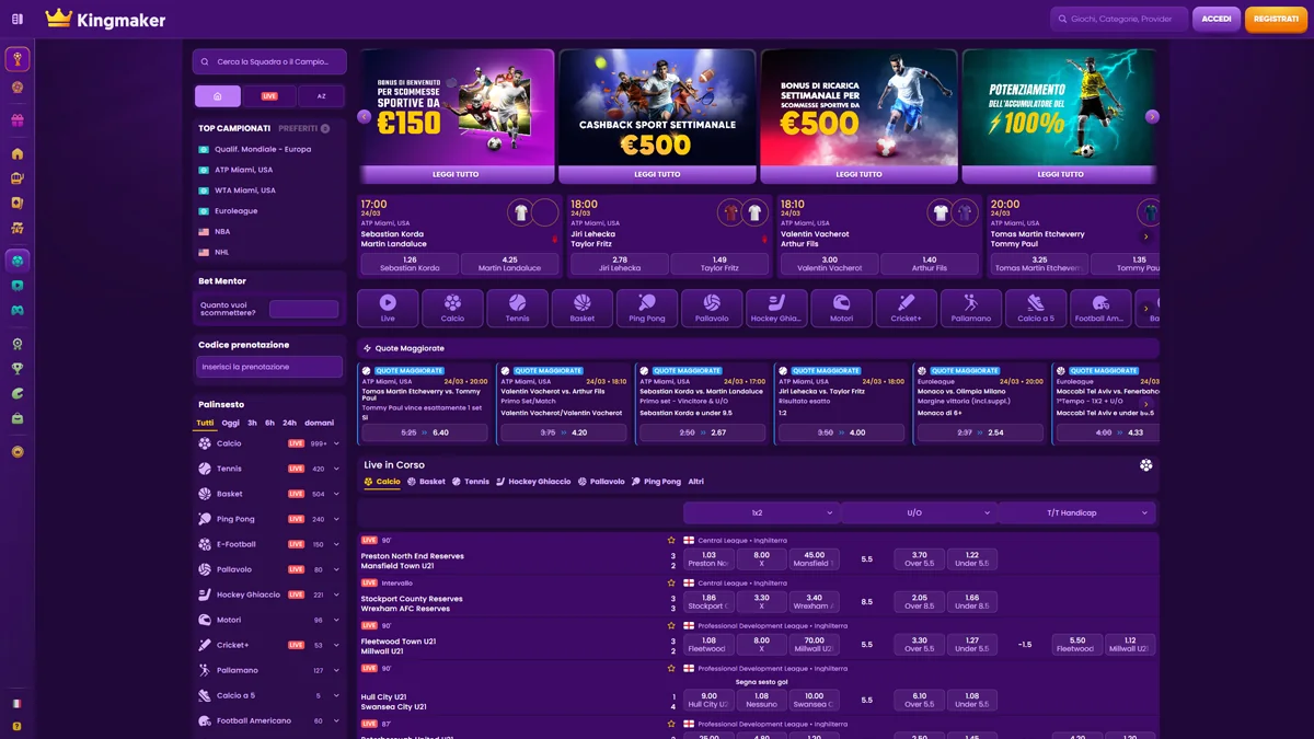 Kingmaker Casino IT Sports-Betting