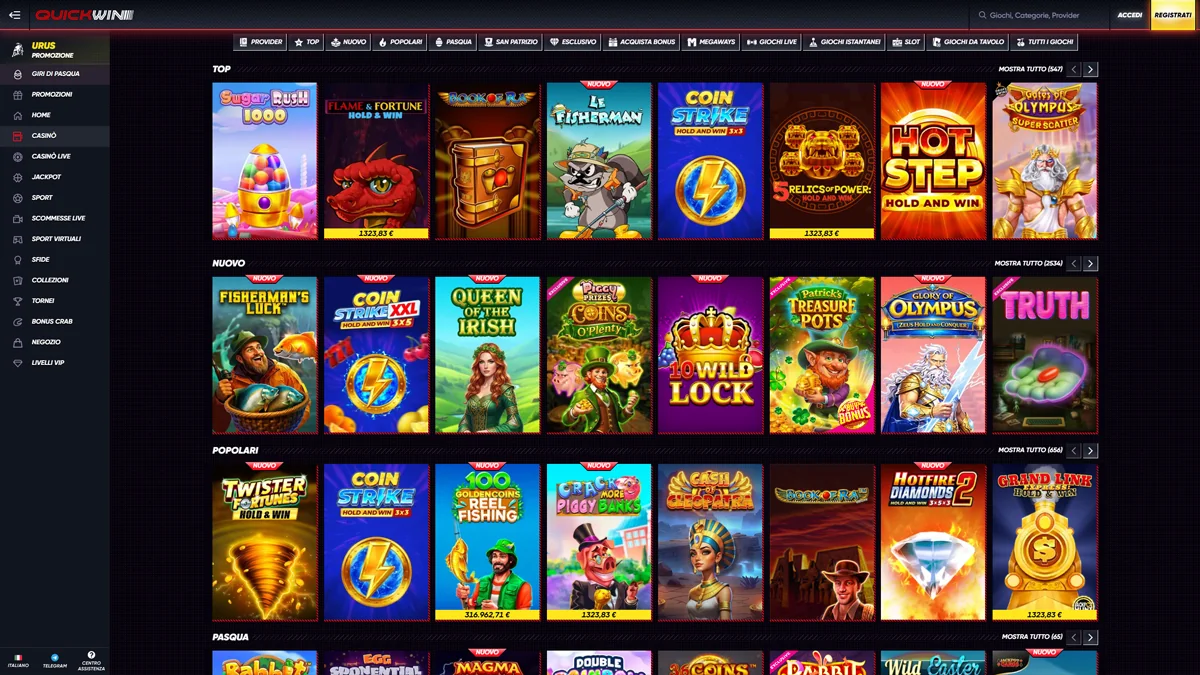 QuickWin Casino IT Slots