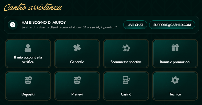 Cashed Casino ITHelp-Centre