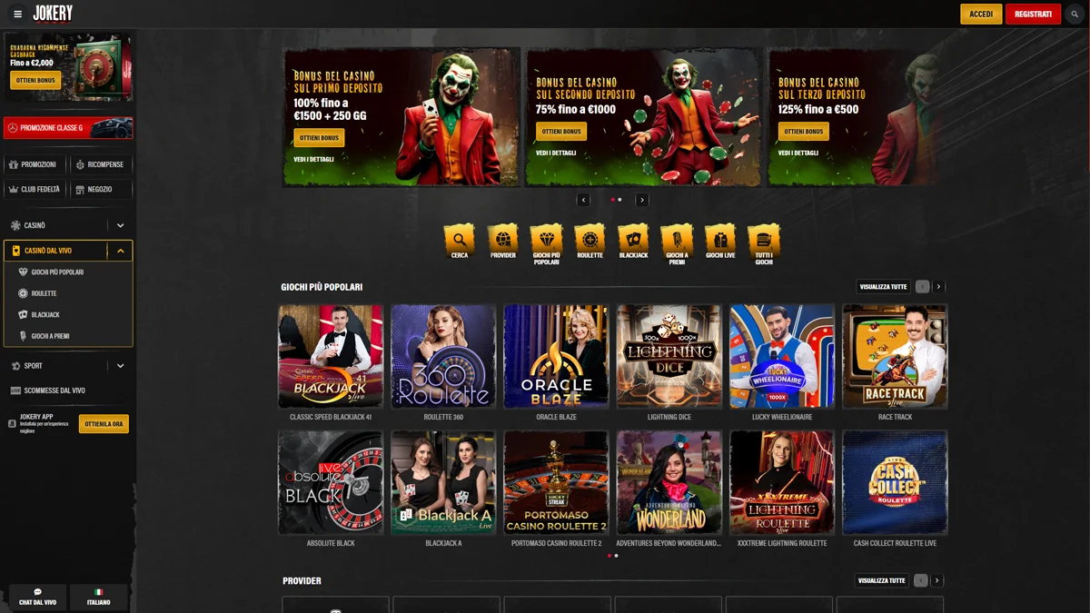Jokery Casino Live-Casino