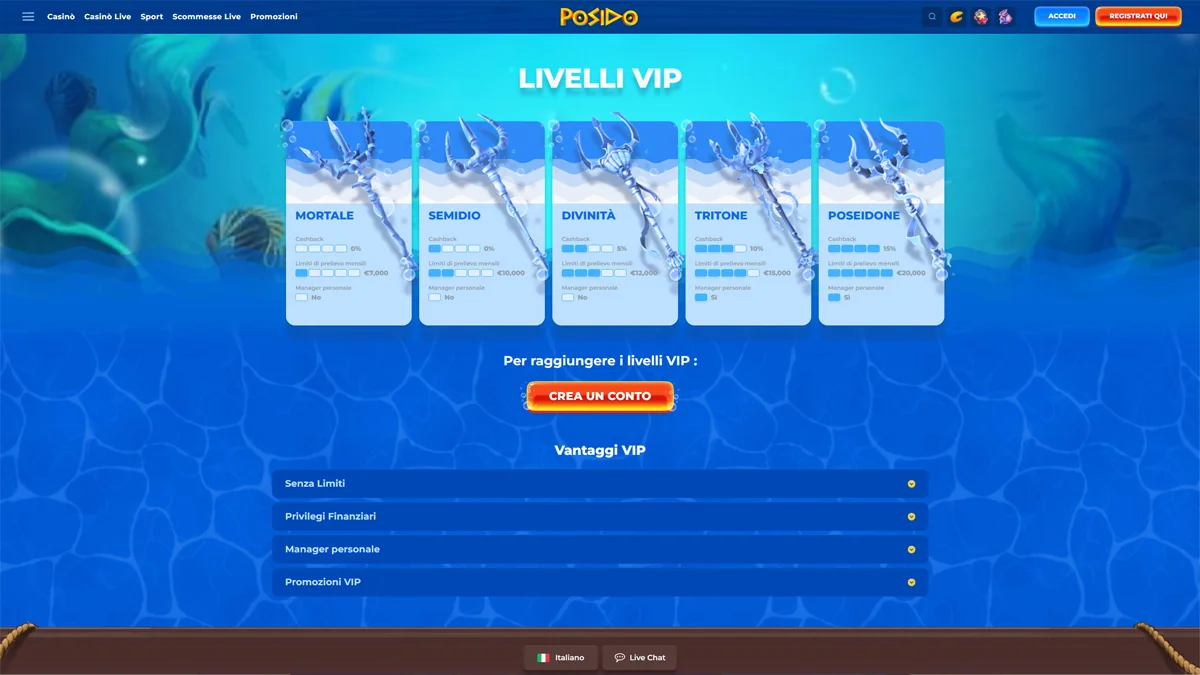 Posido Casino VIP