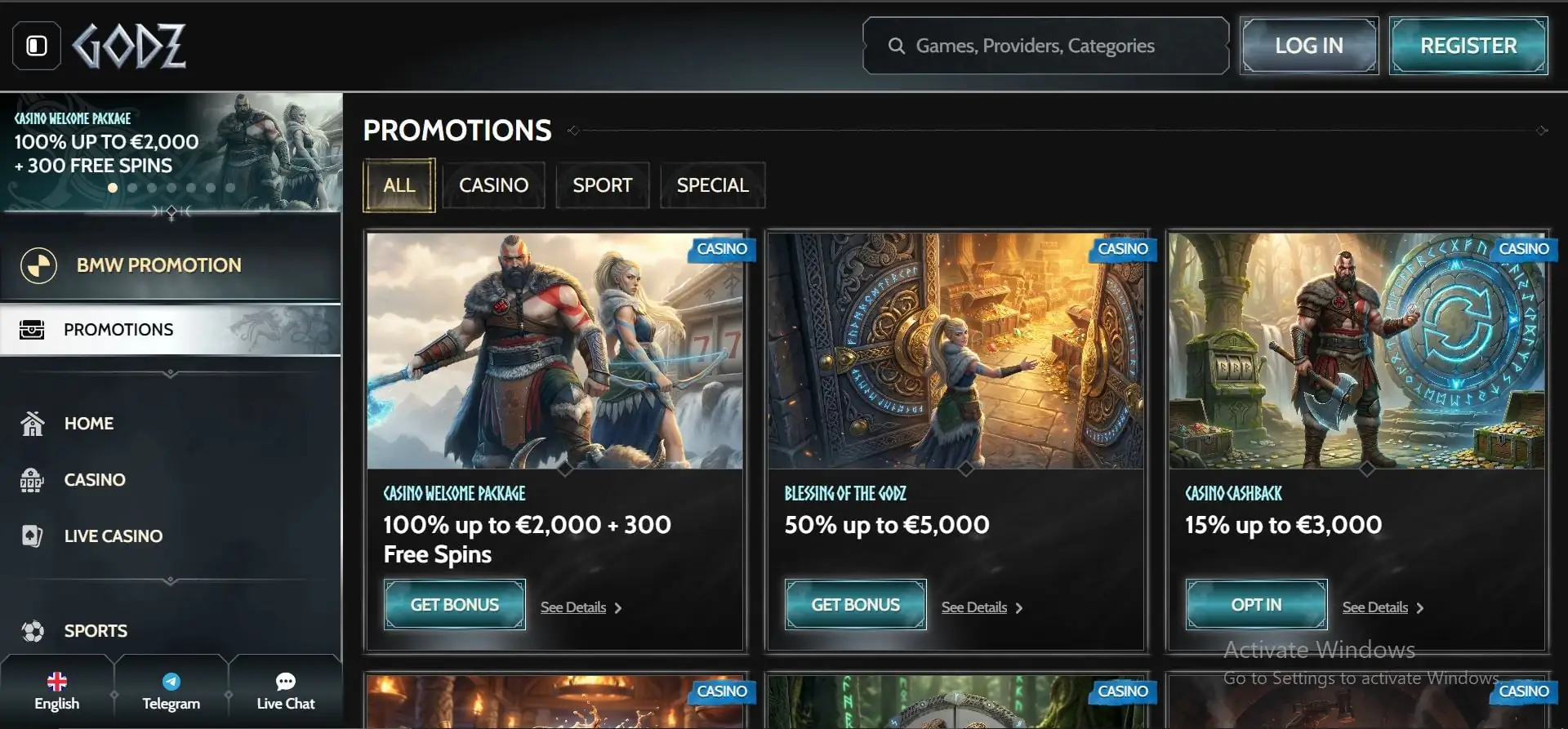 promozioni godz casino