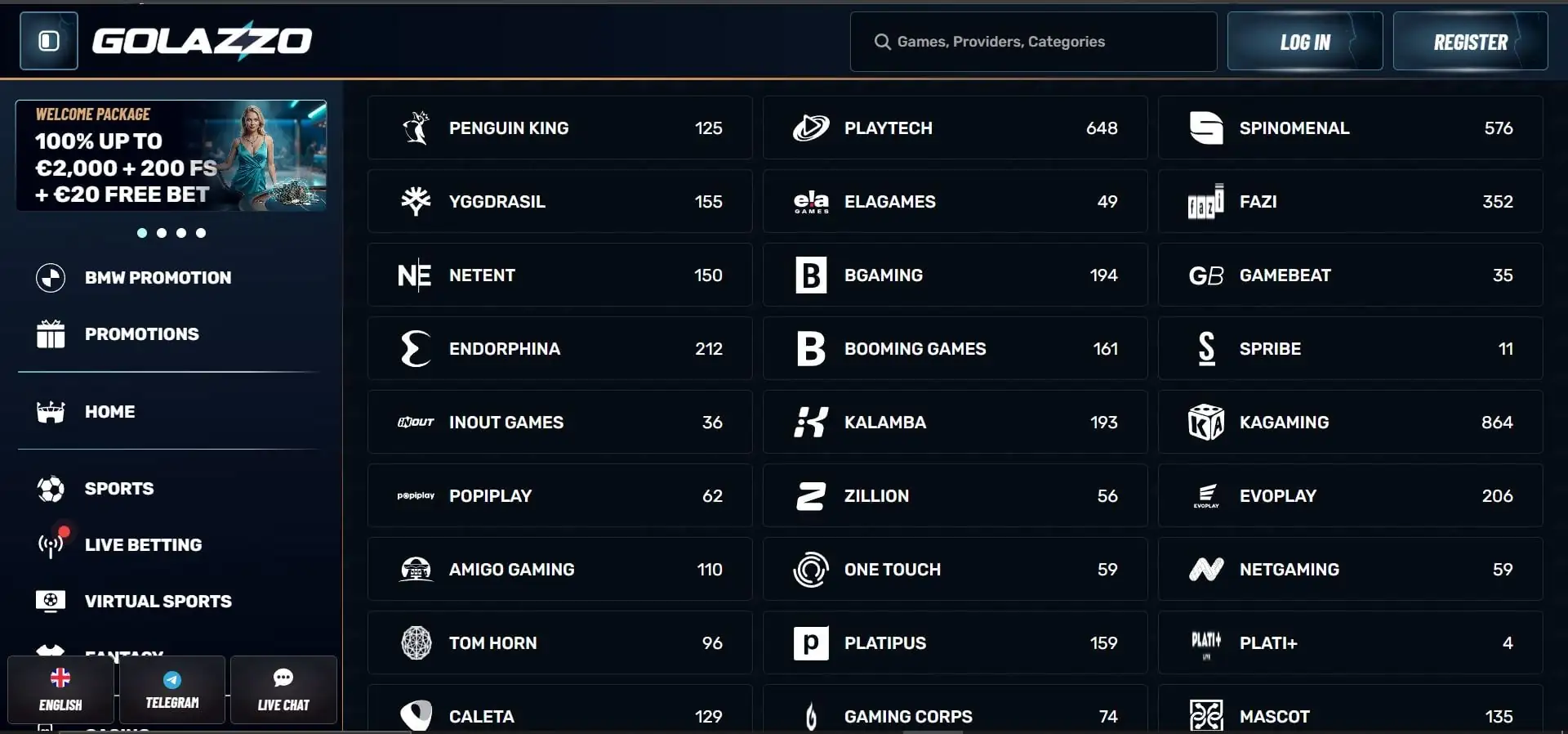 golazzo-casino-provider-list