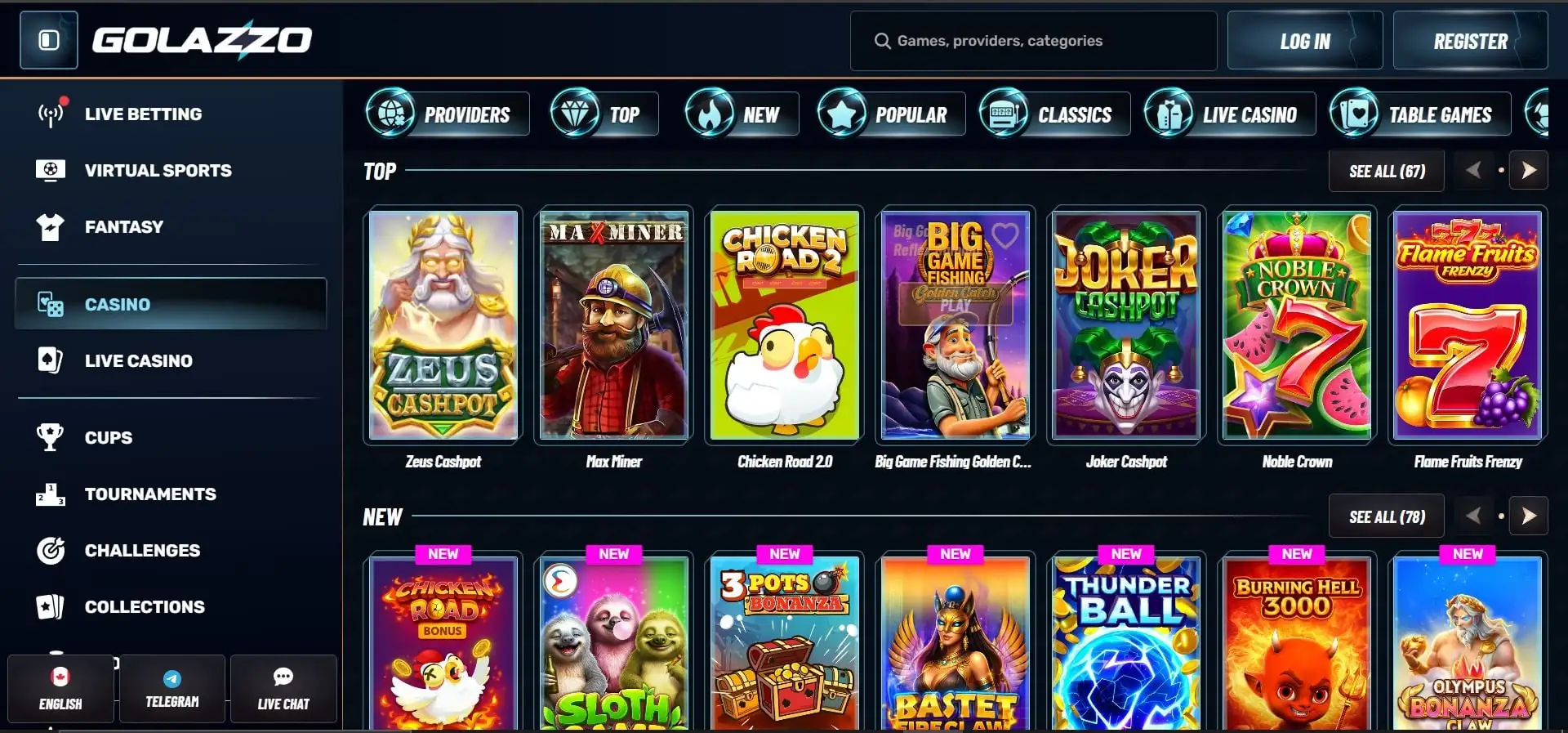 golazzo casino slot games