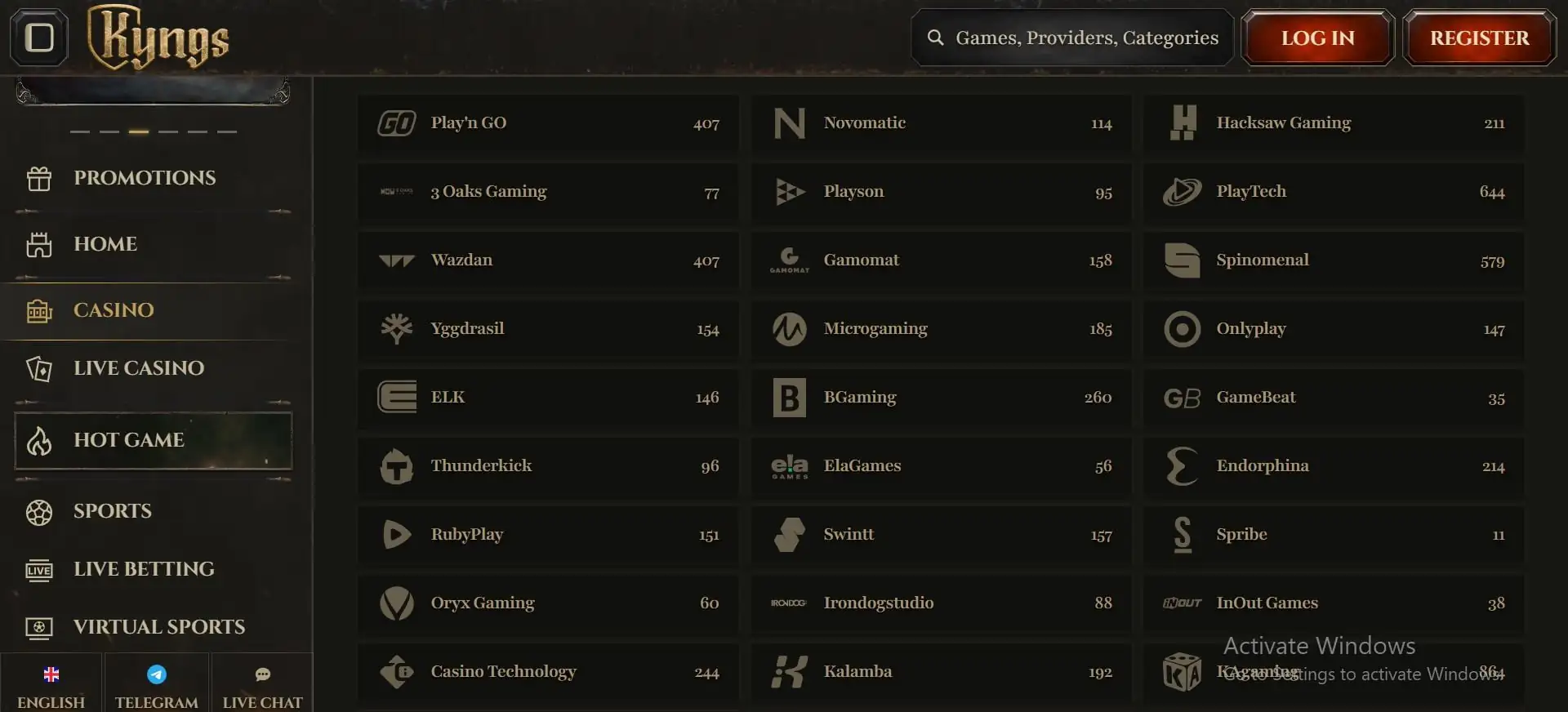 kyngs-casino-providers-list