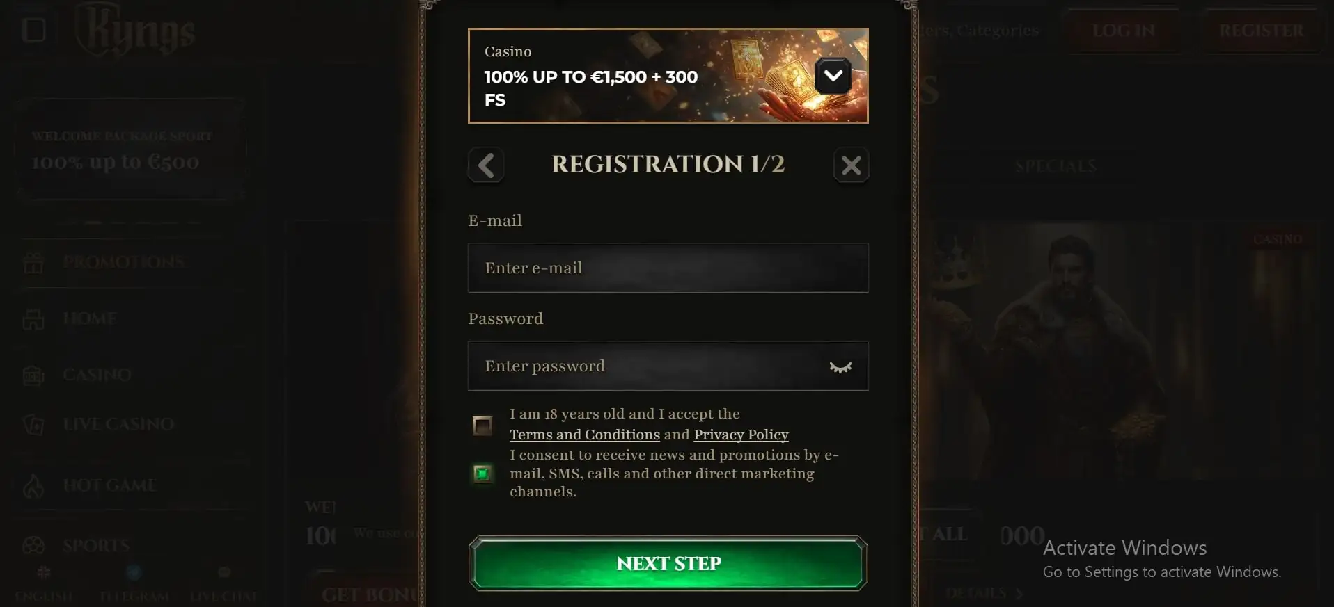 kyngs-casino-registration