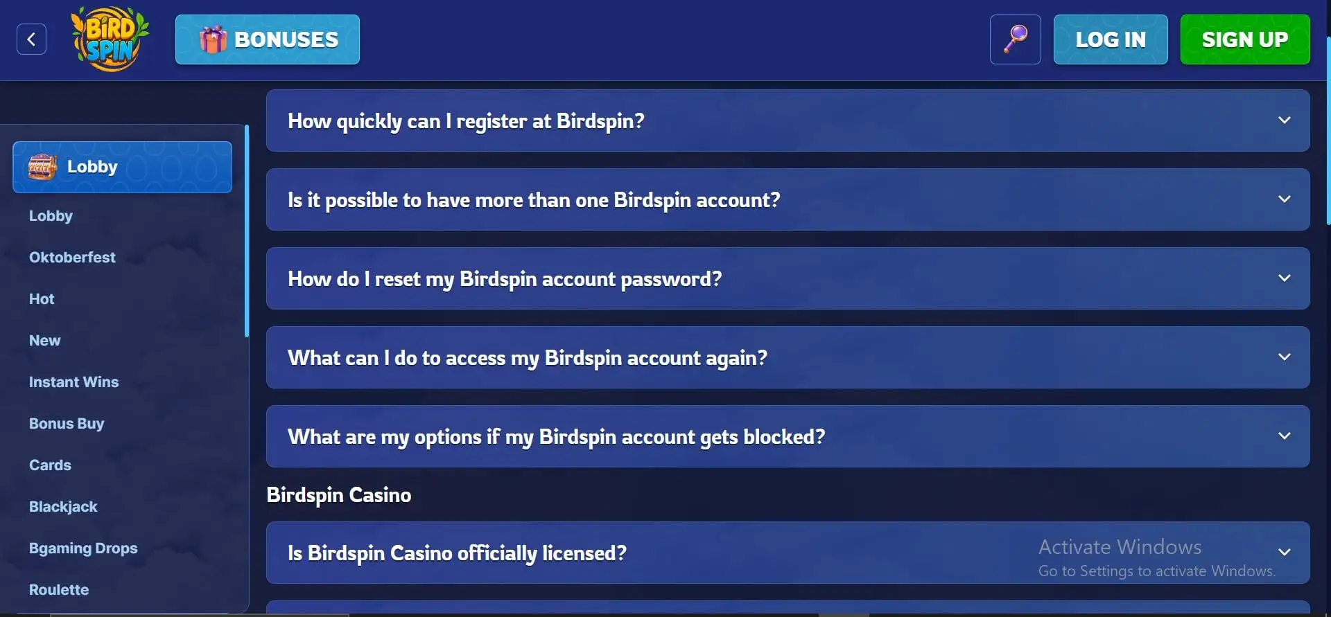 birdspin-casino-help-centre